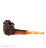 Mastro Geppetto pipa forma Pot Motorities dritta radica rusticata - Pipe