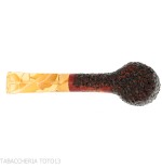 Mastro Geppetto Pot Motorities straight pipe in rusticated briar - Tobacco Pipes - Natural root