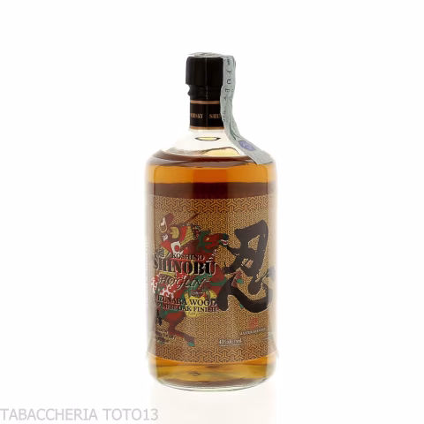 Whisky giapponese Shinobu Shogun con Armatura Samurai