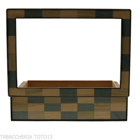 Morici Laguna Humidor mit Glasdeckel und Intarsien