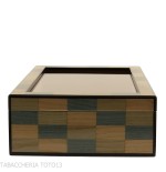 Morici Laguna Humidor mit Glasdeckel und Intarsien
