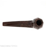 Demua pipa forma Panel ottagonale radica lucida scura - Demua - Gheppo Italian Pipes
