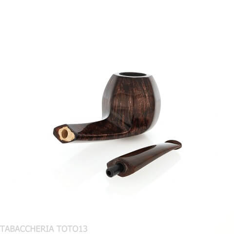 Pipe Demua octogonale en bruyère polie foncée - Demua - Gheppo Italian Pipes