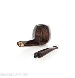 Demua pipa forma Panel ottagonale radica lucida scura - Demua - Gheppo Italian Pipes