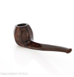 Demua achteckige, flächige Pfeife aus dunkel poliertem Bruyèreholz - Demua - Gheppo Italian Pipes