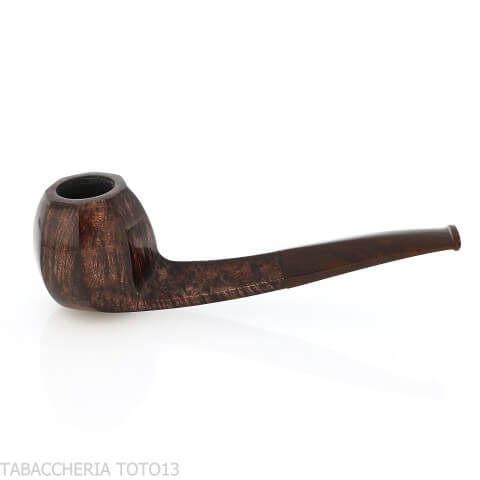 Pipa octogonal Demua de brezo oscuro pulido - Demua - Gheppo Italian Pipes