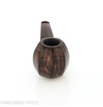 Demua octagonal panel-shaped pipe in dark polished briar - Demua - Gheppo Italian Pipes