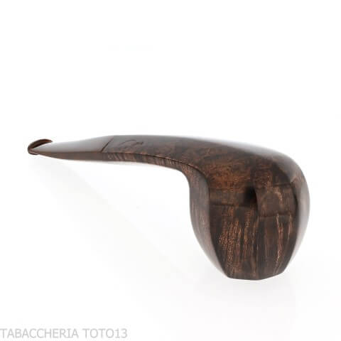 Demua pipa forma Panel ottagonale radica lucida scura - Demua - Gheppo Italian Pipes