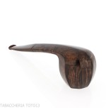 Pipa octogonal Demua de brezo oscuro pulido - Demua - Gheppo Italian Pipes