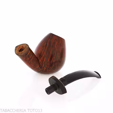 Gheppo forma brandy curva finitura radica naturale lucida - Gheppo Italian Pipes - Gheppo Italian Pipes