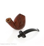 Gheppo Brandypfeife mit geschwungenem Holm und polierter Oberfläche aus natürlichem Bruyèreholz - Gheppo Italian Pipes - Gheppo 