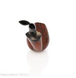 Gheppo forma brandy curva finitura radica naturale lucida - Gheppo Italian Pipes - Gheppo Italian Pipes