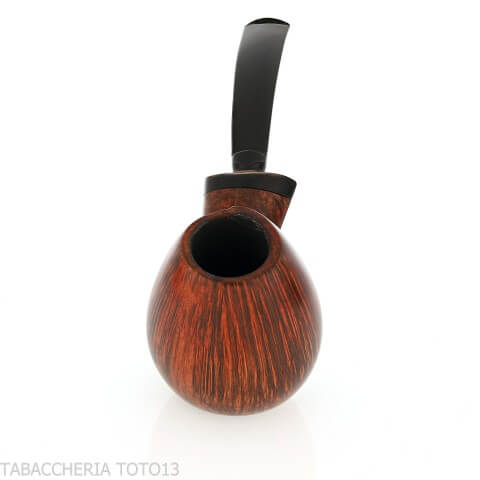 Gheppo Brandypfeife mit geschwungenem Holm und polierter Oberfläche aus natürlichem Bruyèreholz - Gheppo Italian Pipes - Gheppo 