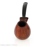 Gheppo Brandypfeife mit geschwungenem Holm und polierter Oberfläche aus natürlichem Bruyèreholz - Gheppo Italian Pipes - Gheppo 