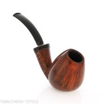 Gheppo Brandypfeife mit geschwungenem Holm und polierter Oberfläche aus natürlichem Bruyèreholz - Gheppo Italian Pipes - Gheppo 