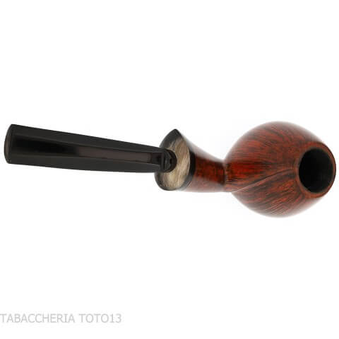 Gheppo Brandypfeife mit geschwungenem Holm und polierter Oberfläche aus natürlichem Bruyèreholz - Gheppo Italian Pipes - Gheppo 