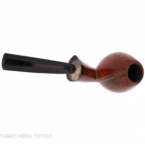 Gheppo forma brandy curva finitura radica naturale lucida - Gheppo Italian Pipes - Gheppo Italian Pipes