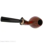 Gheppo pipa grande forma brandy curva finitura radica naturale lucida