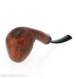 Gheppo forma brandy curva finitura radica naturale lucida - Gheppo Italian Pipes - Gheppo Italian Pipes