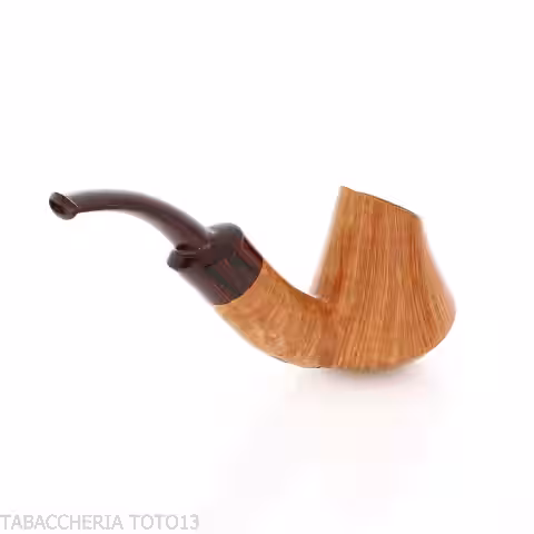 Gheppo forma vulcano finitura radica naturale lucida - Gheppo Italian Pipes - Gheppo Italian Pipes