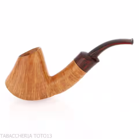 Gheppo forma vulcano finitura radica naturale lucida - Gheppo Italian Pipes - Gheppo Italian Pipes