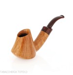 Gheppo forma vulcano finitura radica naturale lucida - Gheppo Italian Pipes - Gheppo Italian Pipes