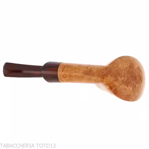 Gheppo forma vulcano finitura radica naturale lucida - Gheppo Italian Pipes - Gheppo Italian Pipes