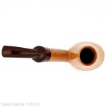 Gheppo forma vulcano finitura radica naturale lucida - Gheppo Italian Pipes - Gheppo Italian Pipes
