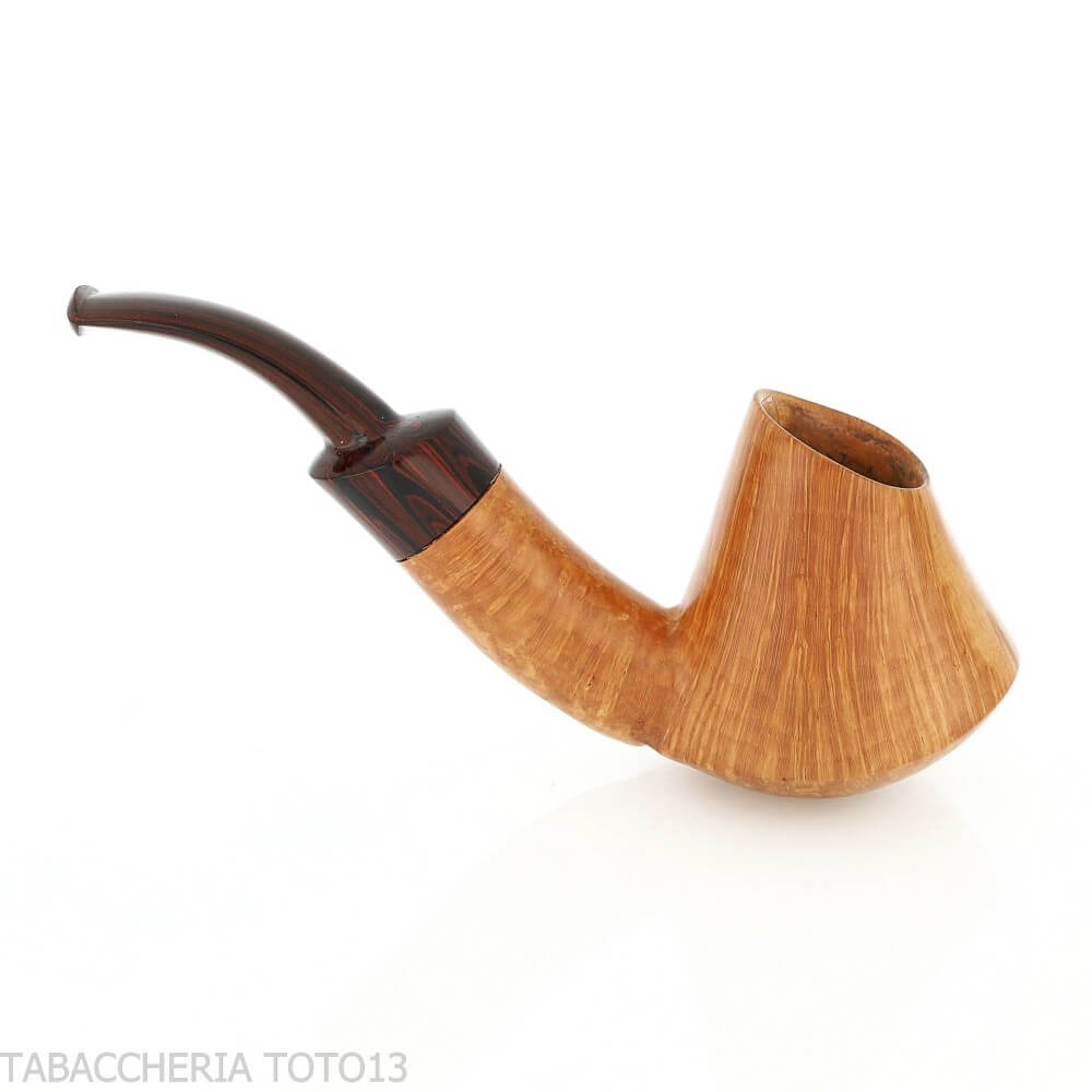 Gheppo forma vulcano finitura radica naturale lucida - Gheppo Italian Pipes - Gheppo Italian Pipes