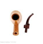 Gheppo forma vulcano finitura radica naturale lucida - Gheppo Italian Pipes - Gheppo Italian Pipes