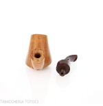 Gheppo forma vulcano finitura radica naturale lucida - Gheppo Italian Pipes - Gheppo Italian Pipes