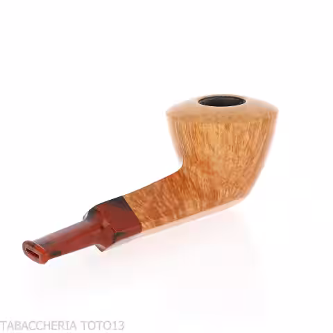 Pipa Demua con forma de Dublín, brezo natural de veta clara - Demua - Gheppo Italian Pipes