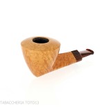 Pipa Demua con forma de Dublín, brezo natural de veta clara - Demua - Gheppo Italian Pipes