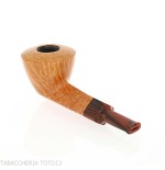 Pipa Demua con forma de Dublín, brezo natural de veta clara - Demua - Gheppo Italian Pipes