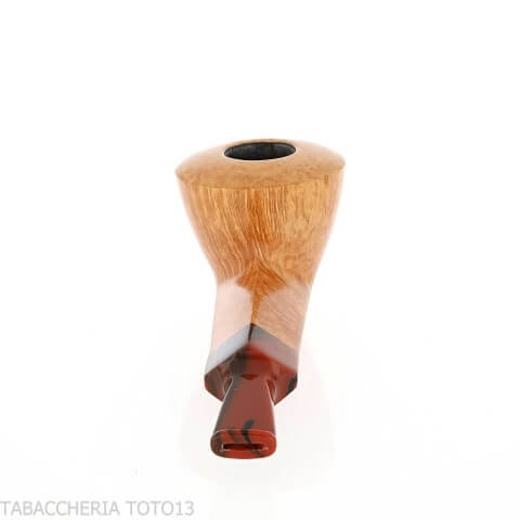 Pipa Demua con forma de Dublín, brezo natural de veta clara - Demua - Gheppo Italian Pipes
