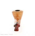 Pipe Demua de forme Dublin, bruyère naturelle à grain clair - Demua - Gheppo Italian Pipes