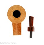 Pipa Demua con forma de Dublín, brezo natural de veta clara - Demua - Gheppo Italian Pipes