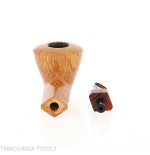Pipa Demua con forma de Dublín, brezo natural de veta clara - Demua - Gheppo Italian Pipes