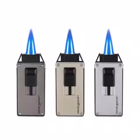 Silver Match Paris accendino double Jet Flame e puncher - Accendini per Sigaro - Silver Match