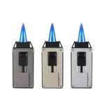 Silver Match Paris accendino double Jet Flame e puncher - Accendini per Sigaro - Silver Match