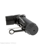 Silver Match Skopje Triple Jet Flame with Punch, Black - Lighter For Cigar - Silver Match