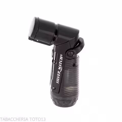 Silver Match Skopje triplo jetflame con fustella colore Nero - Accendini per Sigaro - Silver Match
