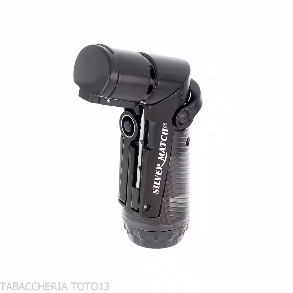 Silver Match Skopje triplo jetflame con fustella colore Nero - Accendini per Sigaro - Silver Match