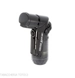 Silver Match Skopje Triple Jet Flame with Punch, Black - Lighter For Cigar - Silver Match
