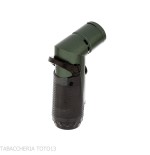 Silver Match Skopje Triple Jet Flame with Green Die - Lighter For Cigar - Silver Match