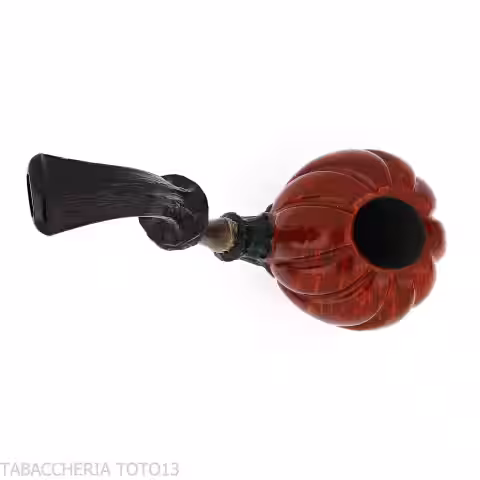 C-Pipe Wang pipe en forme de bouton floral, finition en bruyère naturelle - C-Pipe Wilson Wang - Wang C-pipe