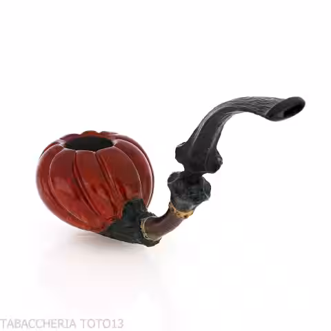 C-Pipe Wang pipe en forme de bouton floral, finition en bruyère naturelle - C-Pipe Wilson Wang - Wang C-pipe