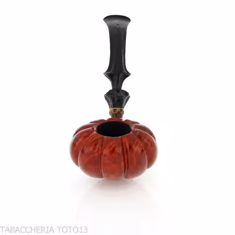 C-Pipe Wang pipe en forme de bouton floral, finition en bruyère naturelle - C-Pipe Wilson Wang - Wang C-pipe