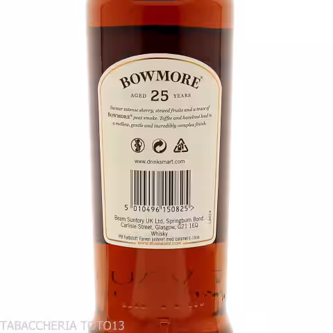 Bowmore 25 ans d'âge en petit lot | Meilleur whisky tourbé
