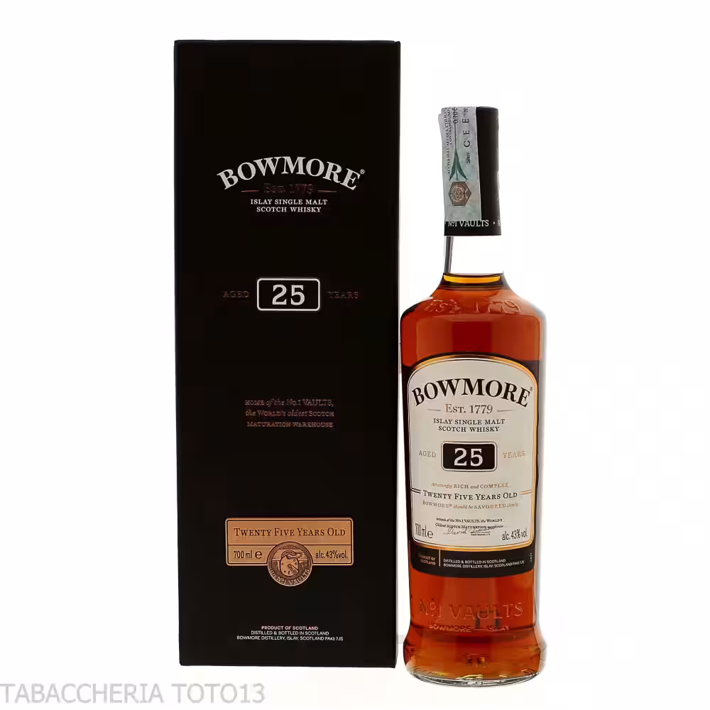 Bowmore 25 ans d'âge en petit lot | Meilleur whisky tourbé